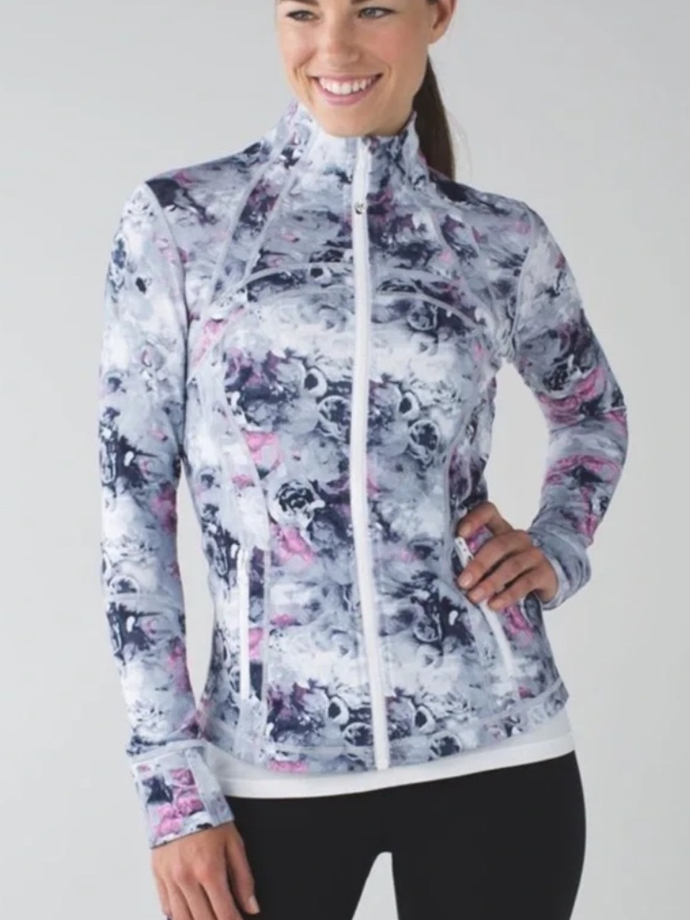 Lululemon Define Jacket in Moody Mirage White Deep Navy
